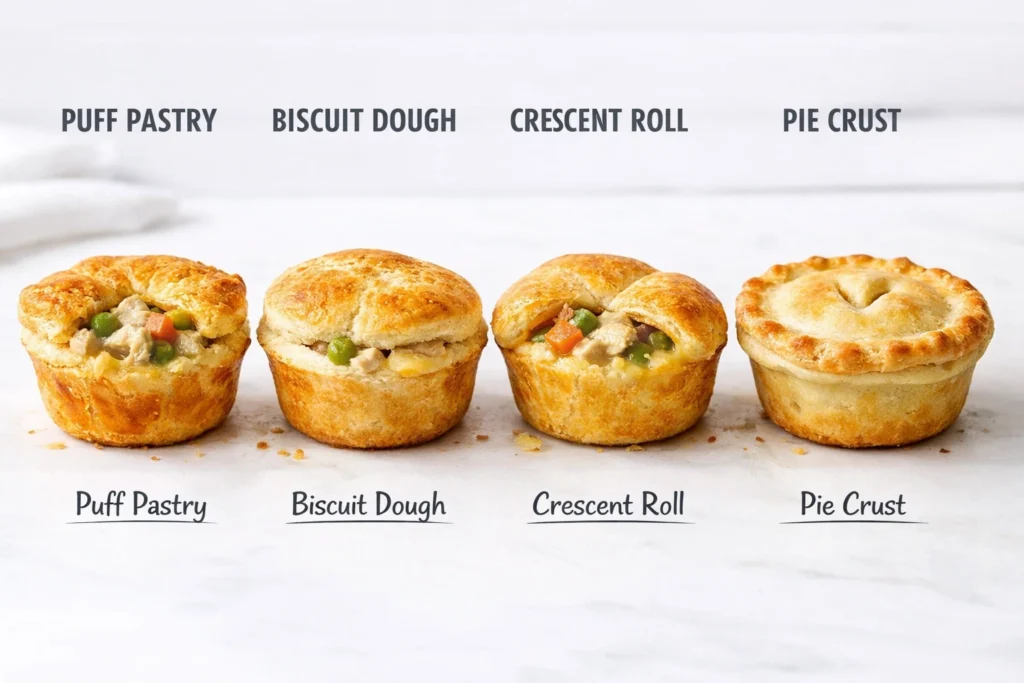 Best Pastry Options for Mini Chicken Pot Pies
