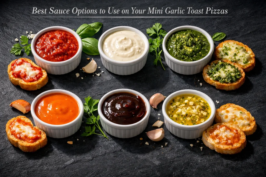 Best Sauce Options to Use on Your Mini Garlic Toast Pizzas