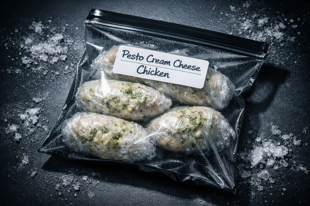 Can You Freeze Cream Cheese Pesto Baked Chicken?