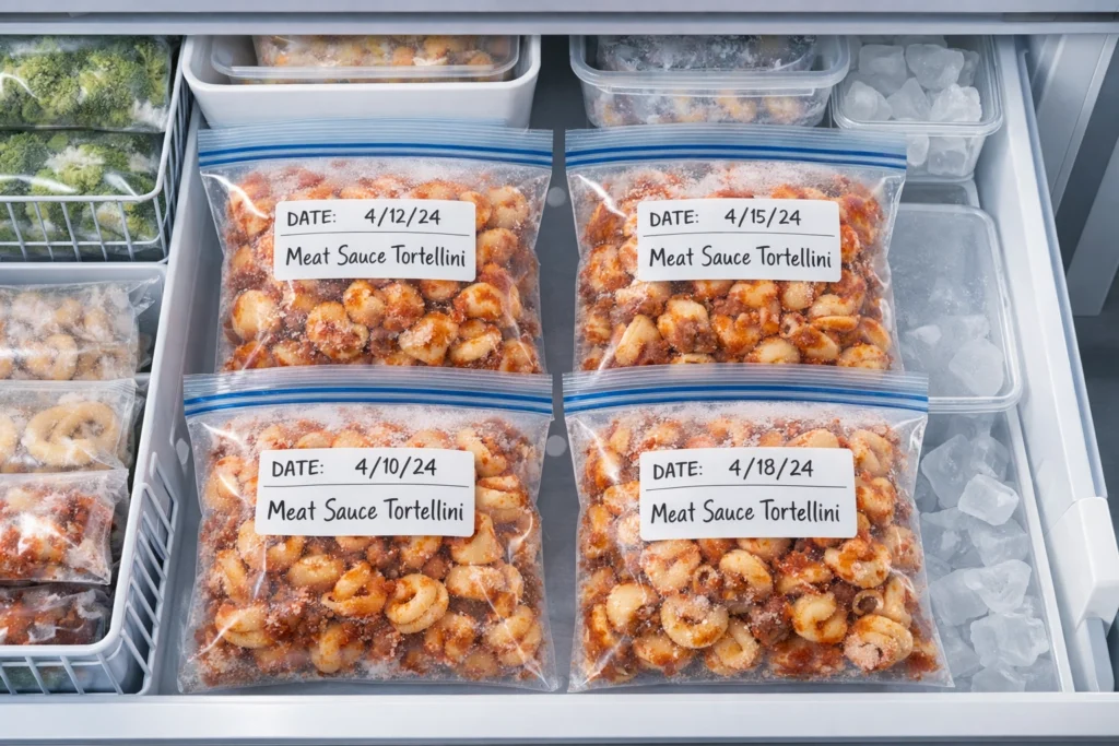 Can You Freeze Meat Sauce Tortellini Pasta?