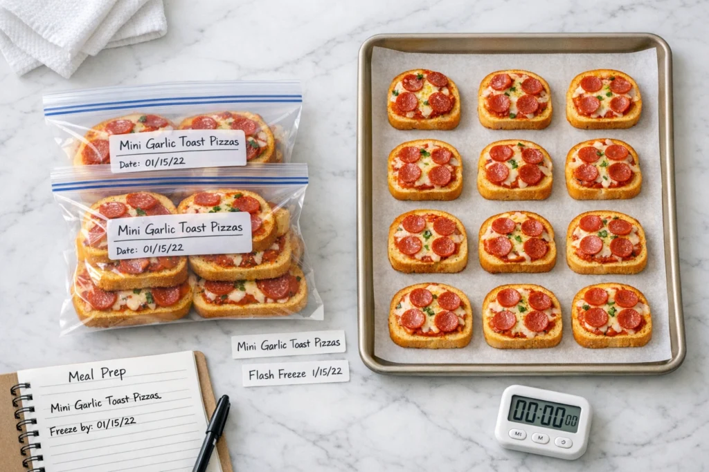 Can You Freeze Mini Garlic Toast Pizzas for Meal Prep