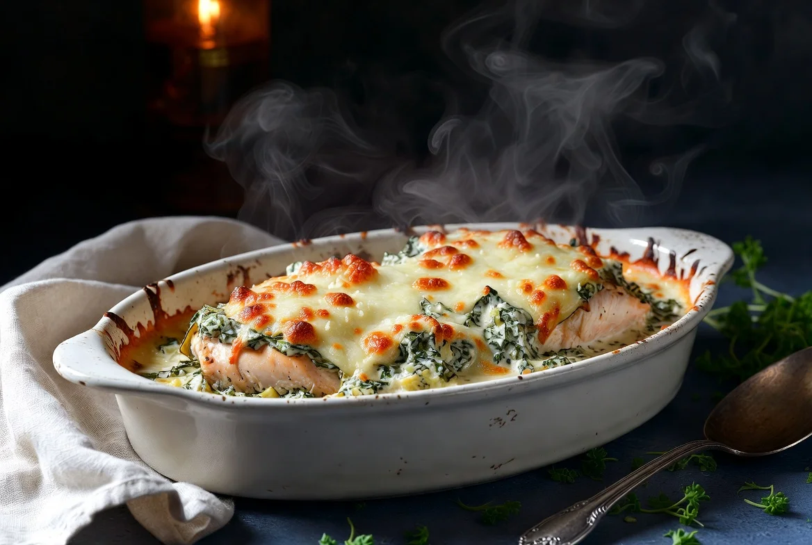 Cheesy Spinach Artichoke Chicken: Easy Creamy Chicken Bake Recipe