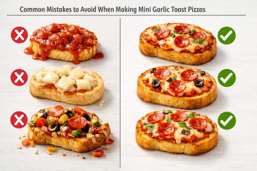 Common Mistakes to Avoid When Making Mini Garlic Toast Pizzas