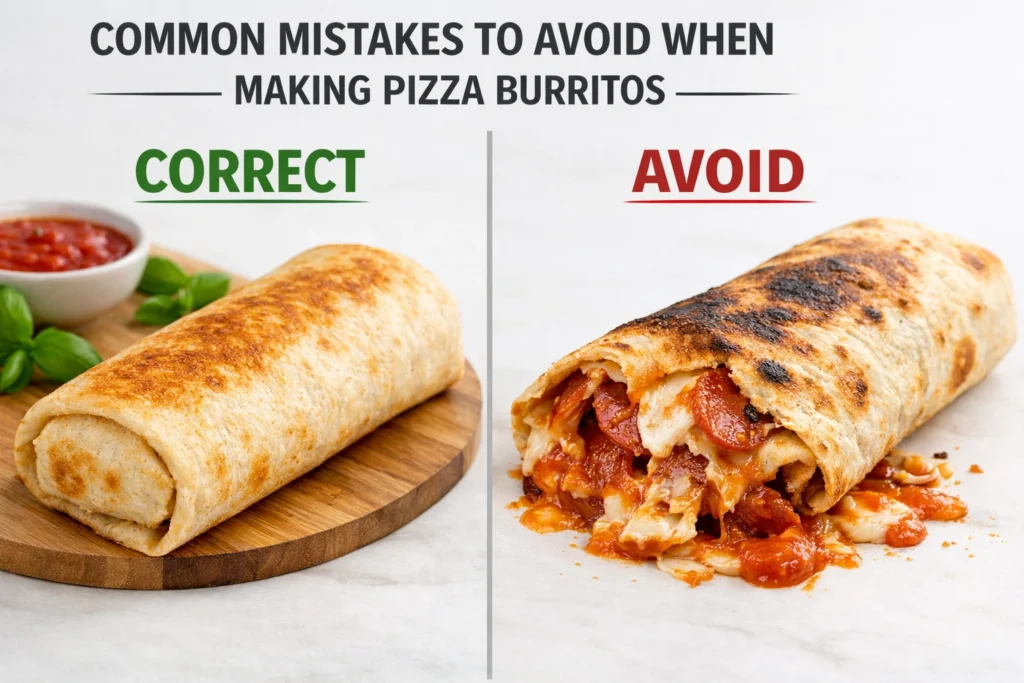 Common Mistakes to Avoid When Making Pizza Burritos