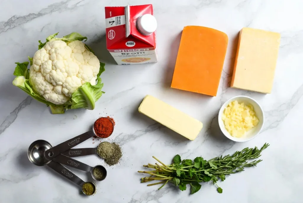 Essential Ingredients for Perfect Cheesy Cauliflower Rice