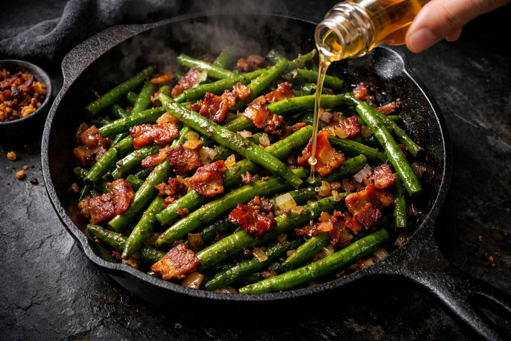 Frozen Green Beans Stove Top With Bacon Recipe