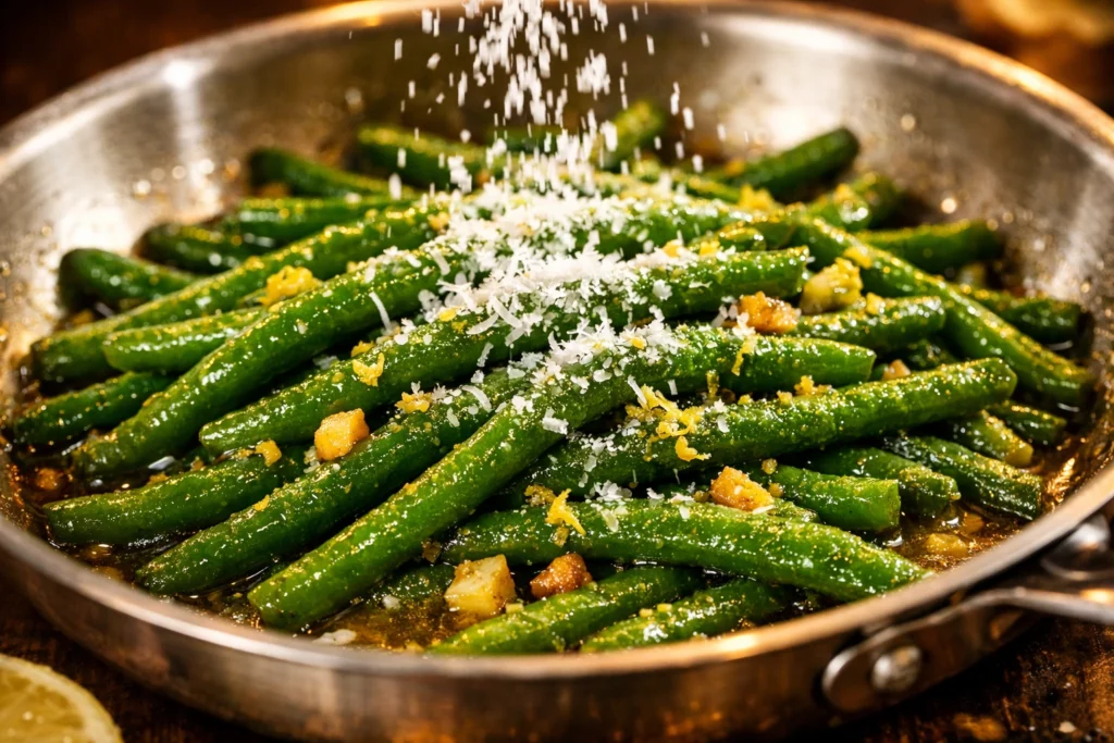 Frozen Green Beans Stove Top With Butter and Garlic Recipe