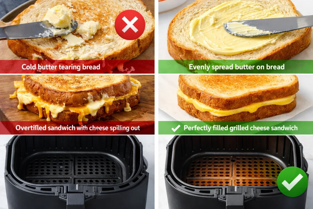 10. Common Mistakes to Avoid When Making Grilled Cheese in the Air Fryer