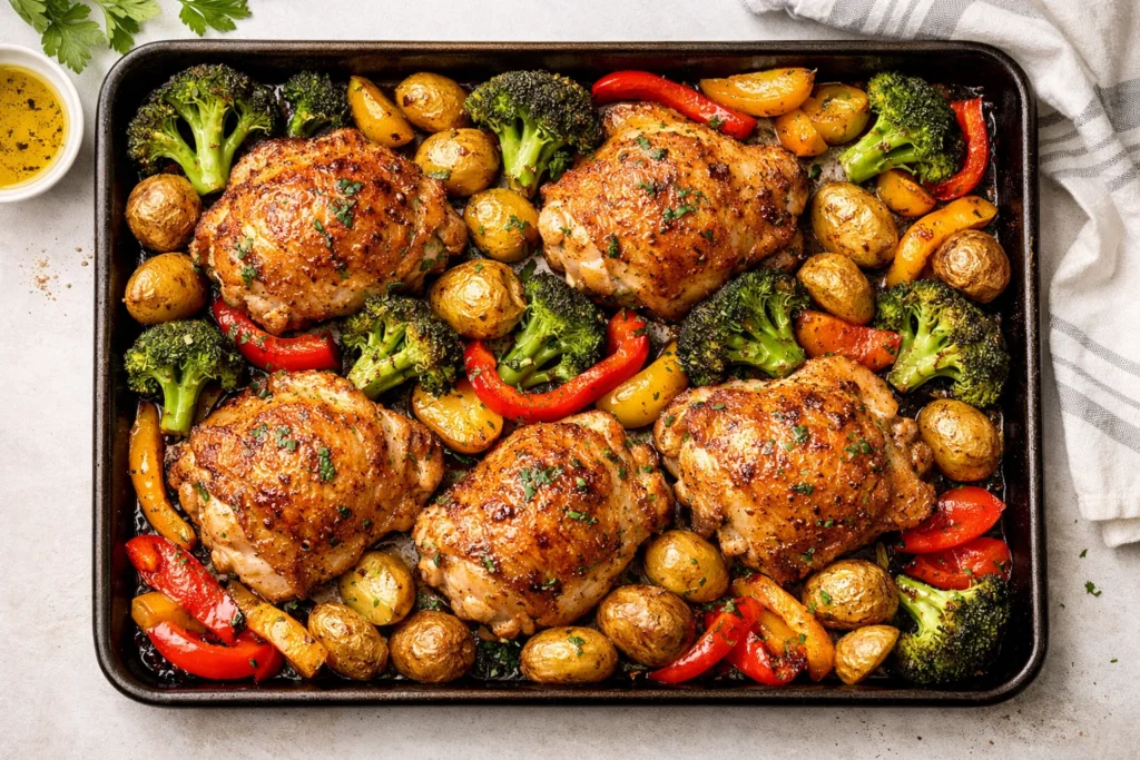 11. Easy Sheet Pan Chicken and Vegetables Dinner Ready in 35 Minutes With Zero Fuss