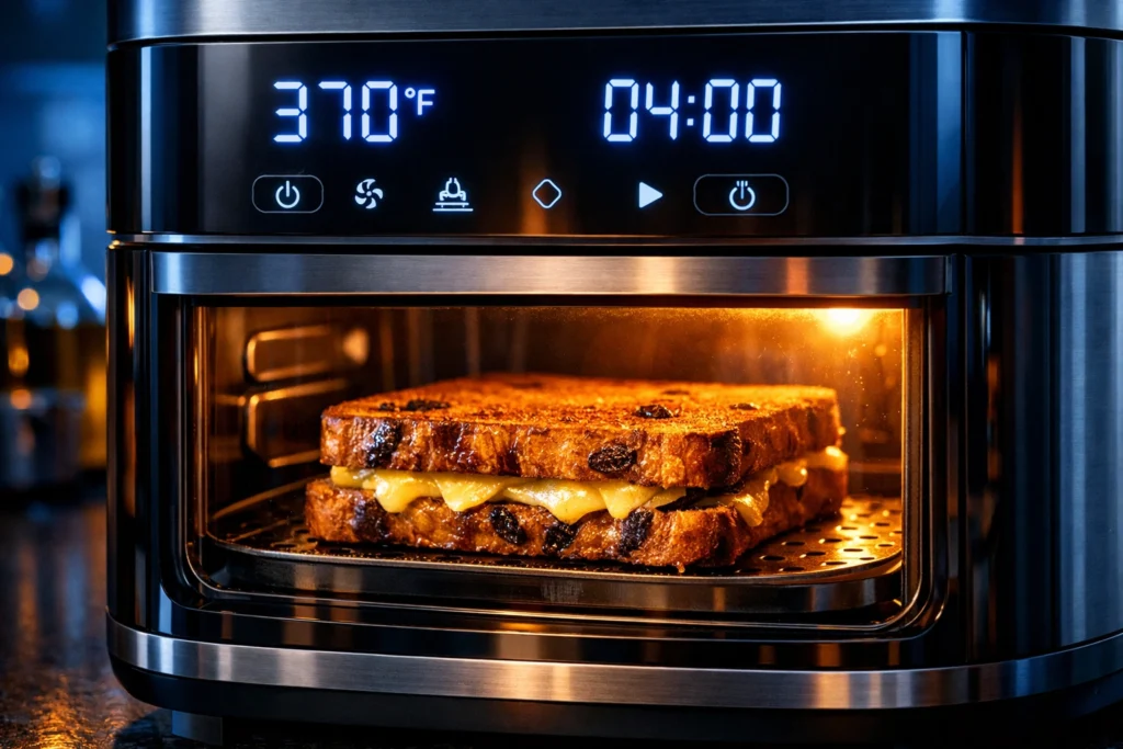 5. Perfect Air Fryer Temperature and Time Settings for Golden Crispy Grilled Cheese
