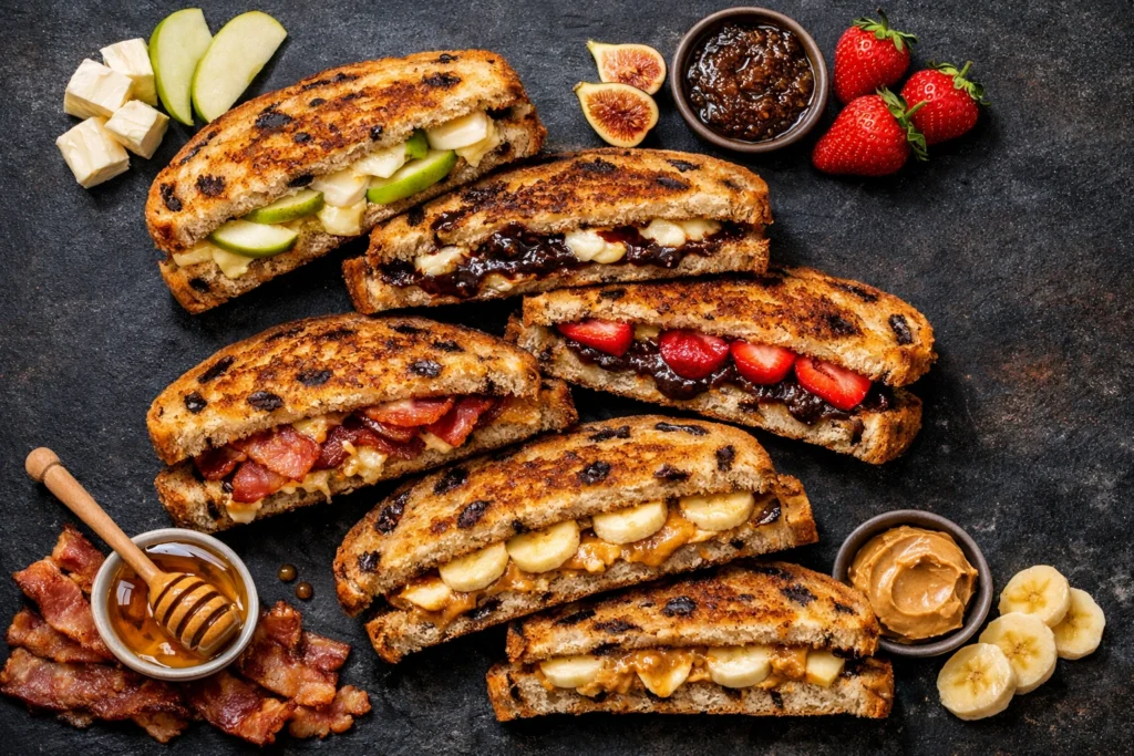 6. Creative Filling Variations That Take Your Cinnamon Raisin Grilled Cheese to the Next Level