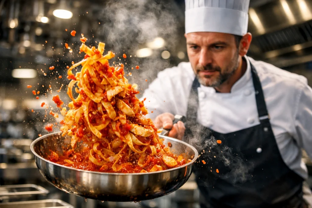 6. How to Combine Chicken, Tomato Sauce, and Pasta Like a Pro Chef