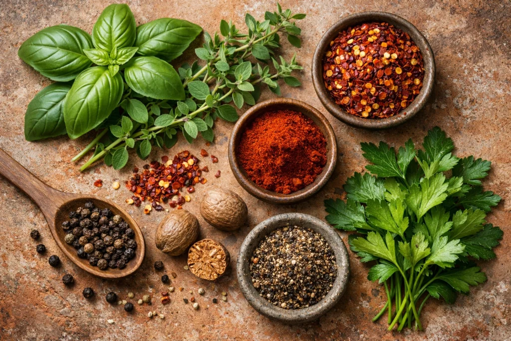 7. Best Herbs and Spices That Elevate Your Tomato Chicken Pasta Flavor