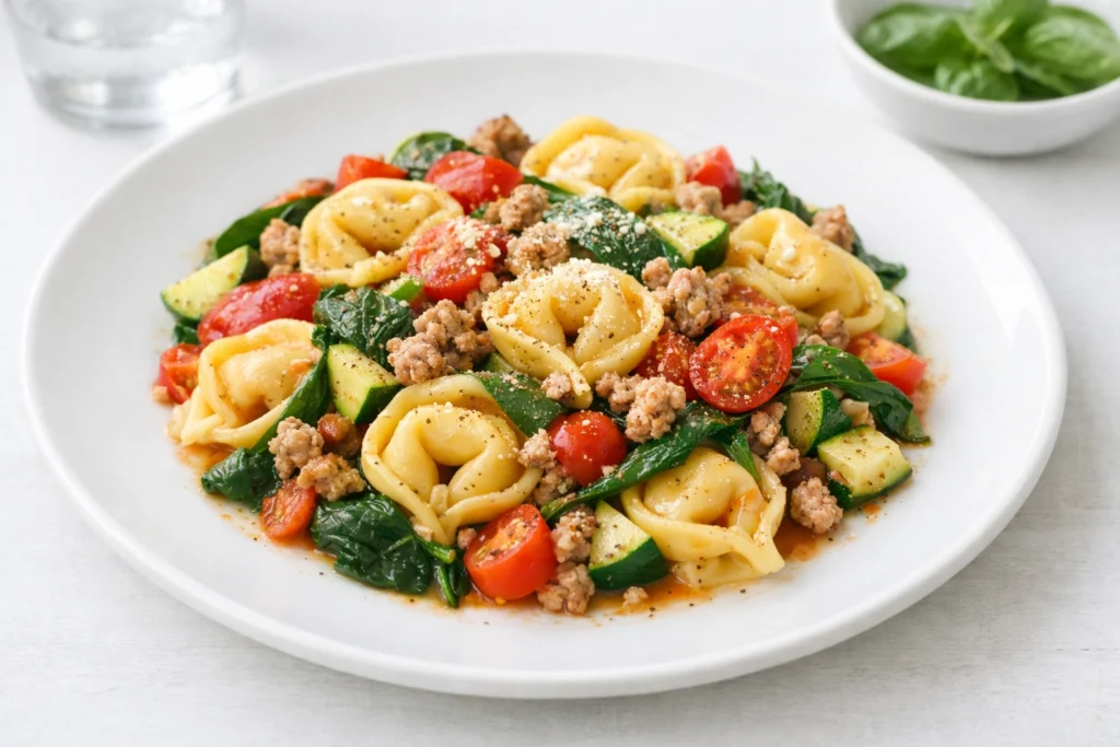 Healthy Alternatives for Meat Sauce Tortellini Pasta