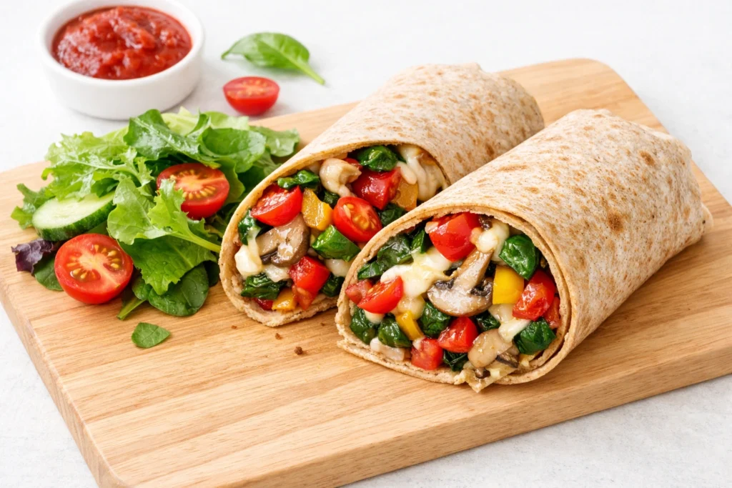 Healthy Pizza Burritos Recipe