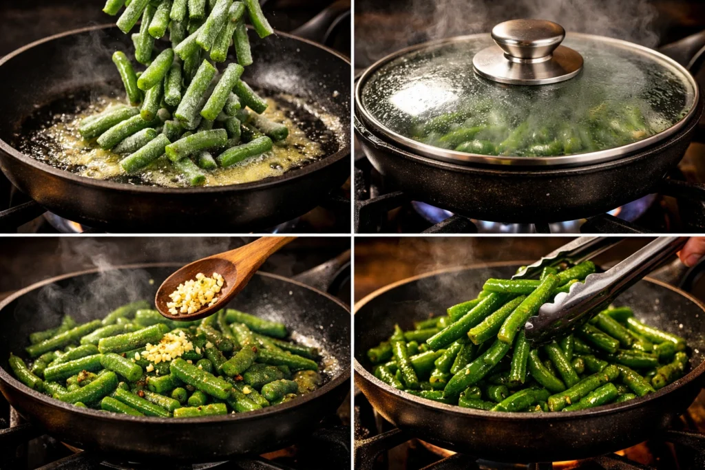 How to Cook Frozen Green Beans on Stove Top Step by Step