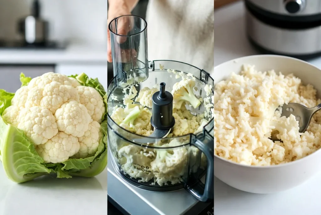 How to Make Cauliflower Rice from Fresh Cauliflower