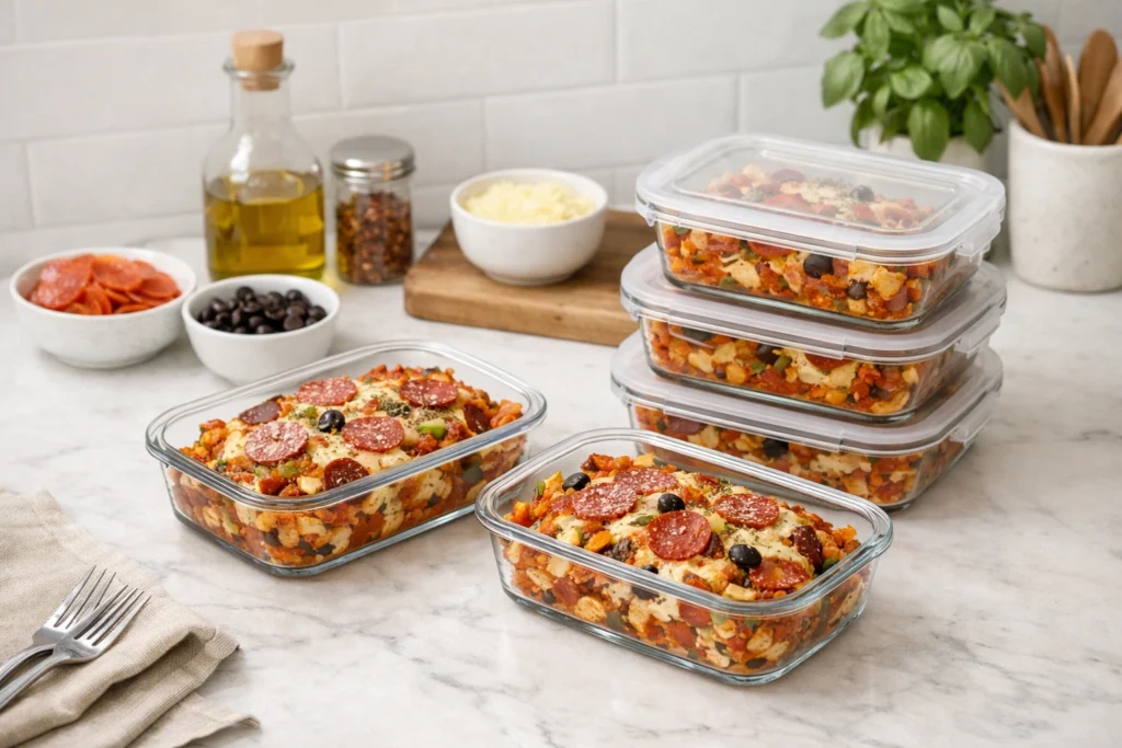 How to Make Pizza Casserole Ahead of Time