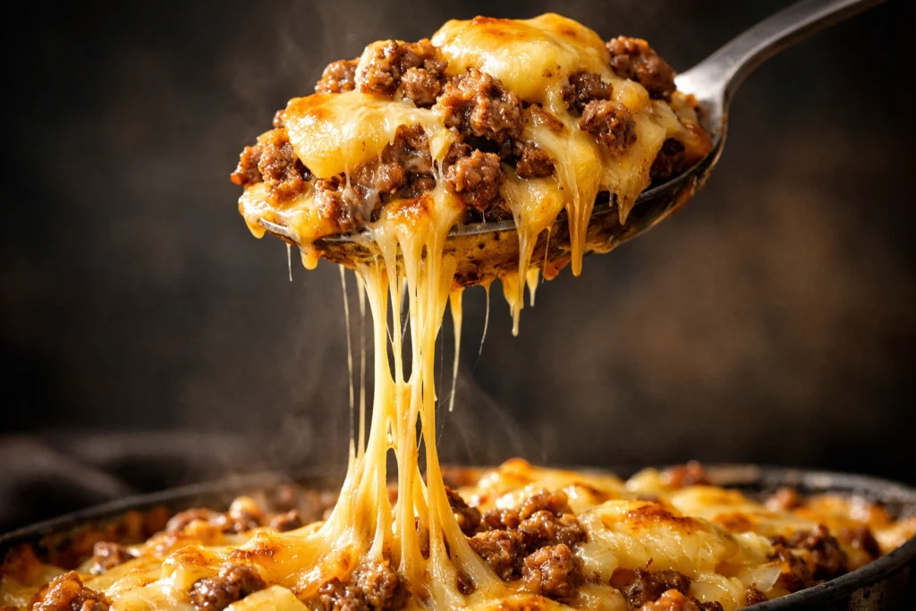 How to Make This Ground Beef Potato Casserole Extra Creamy and Cheesy
