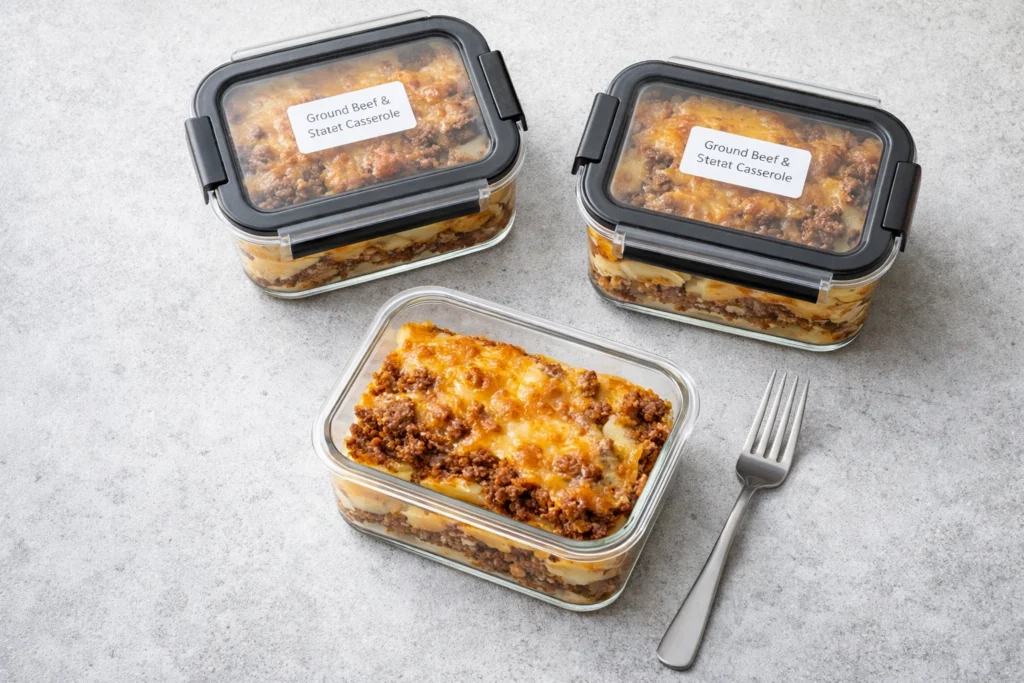 How to Store and Reheat Leftover Ground Beef Potato Casserole