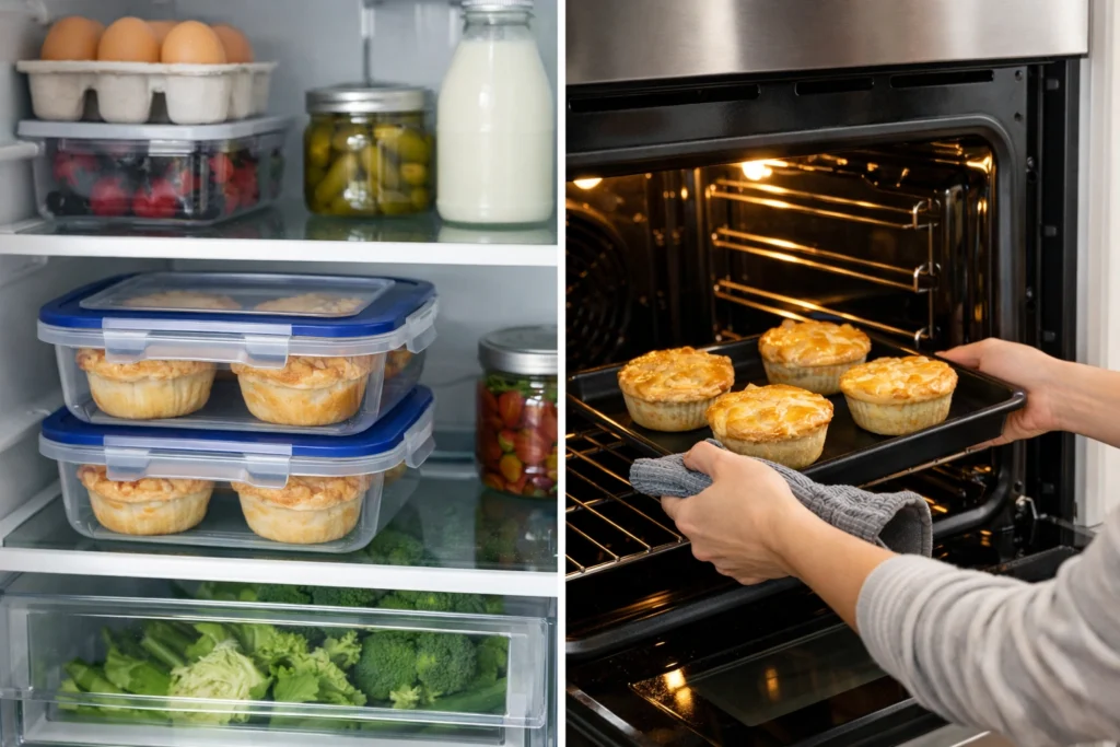How to Store and Reheat Leftover Mini Chicken Pot Pies