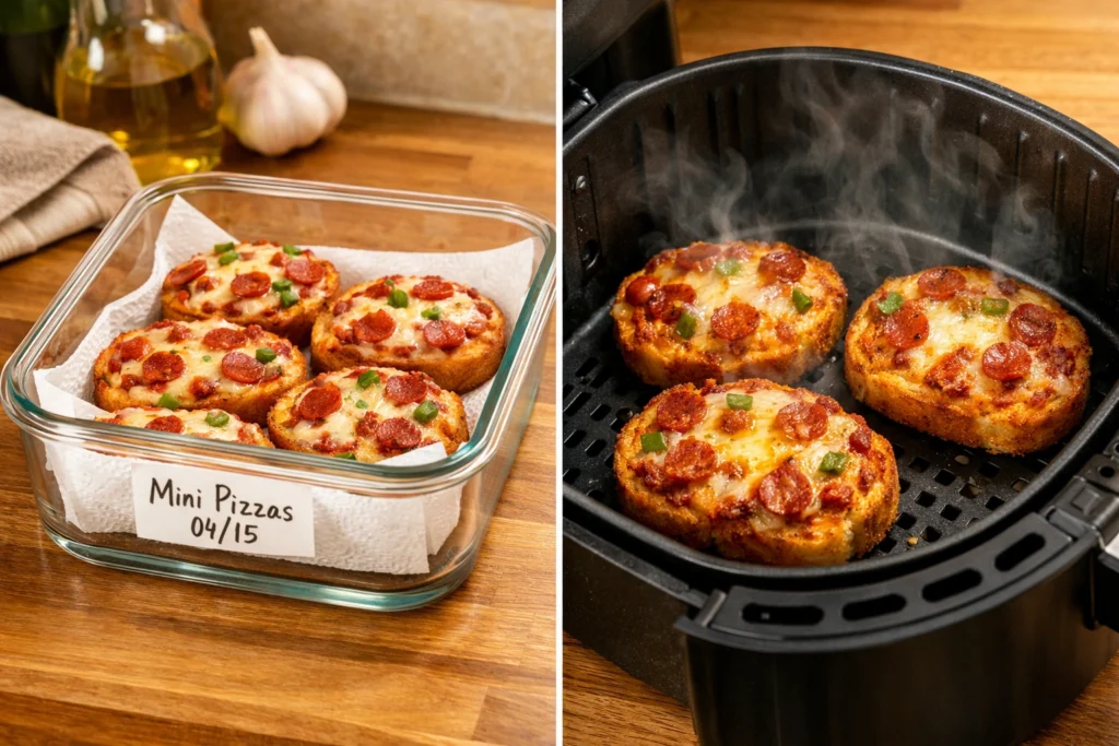 How to Store and Reheat Mini Garlic Toast Pizzas Without Losing Crispiness