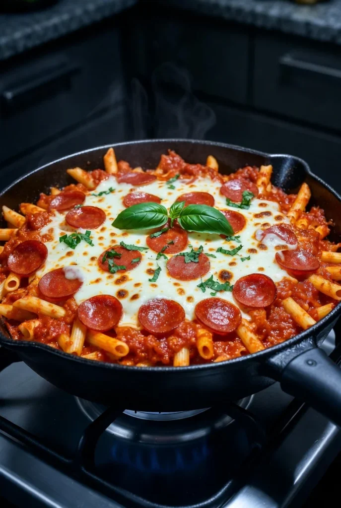 One-Pan Pepperoni Skillet Pasta: 20 Minutes, One Dish