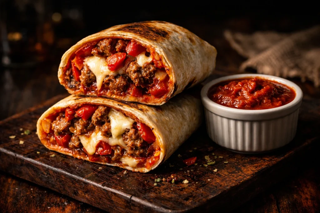 Pizza Burritos With Italian Sausage Recipe