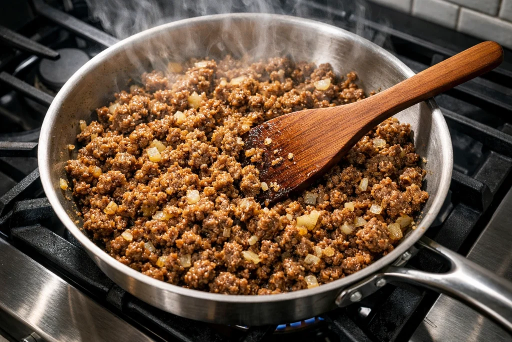 Step-by-Step Instructions for Ground Beef and Potato Budget Casserole