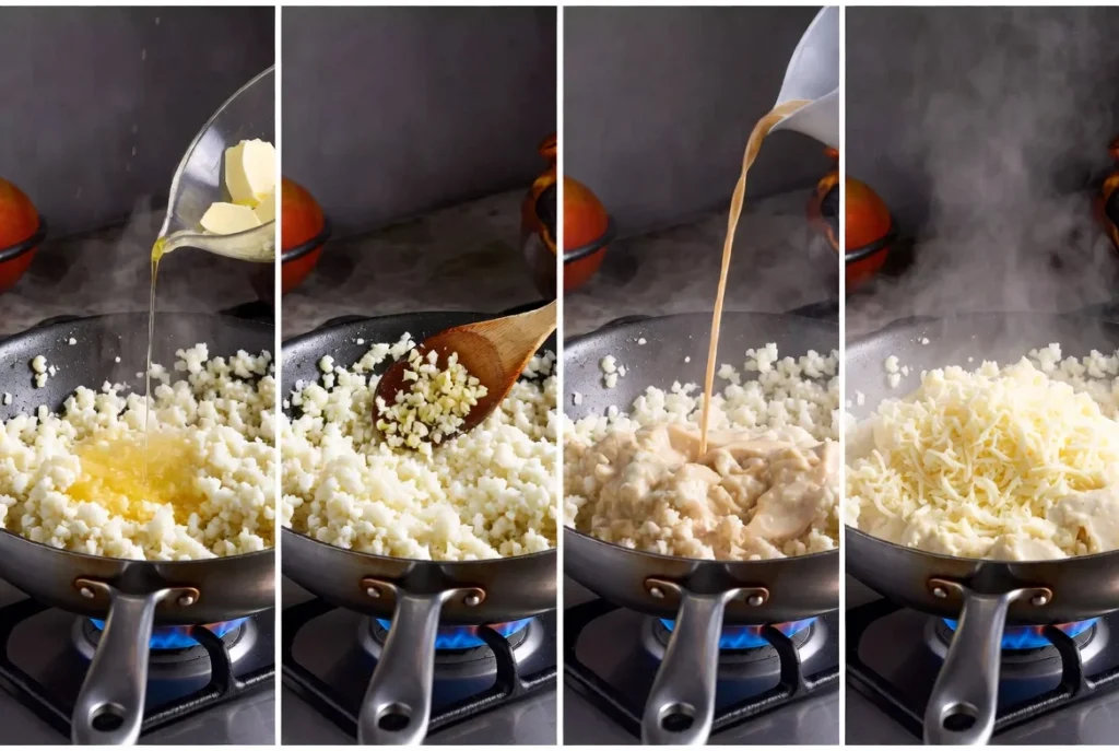 Step-by-Step Instructions for Perfect Cheesy Cauliflower Rice
