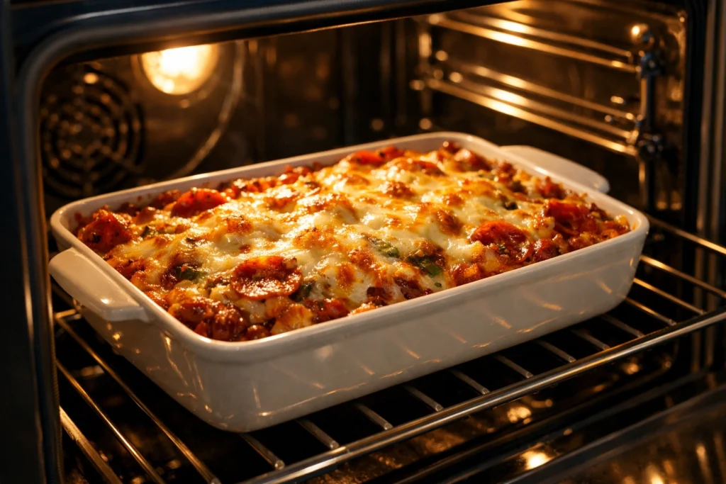 What Temperature and How Long to Bake Pizza Casserole