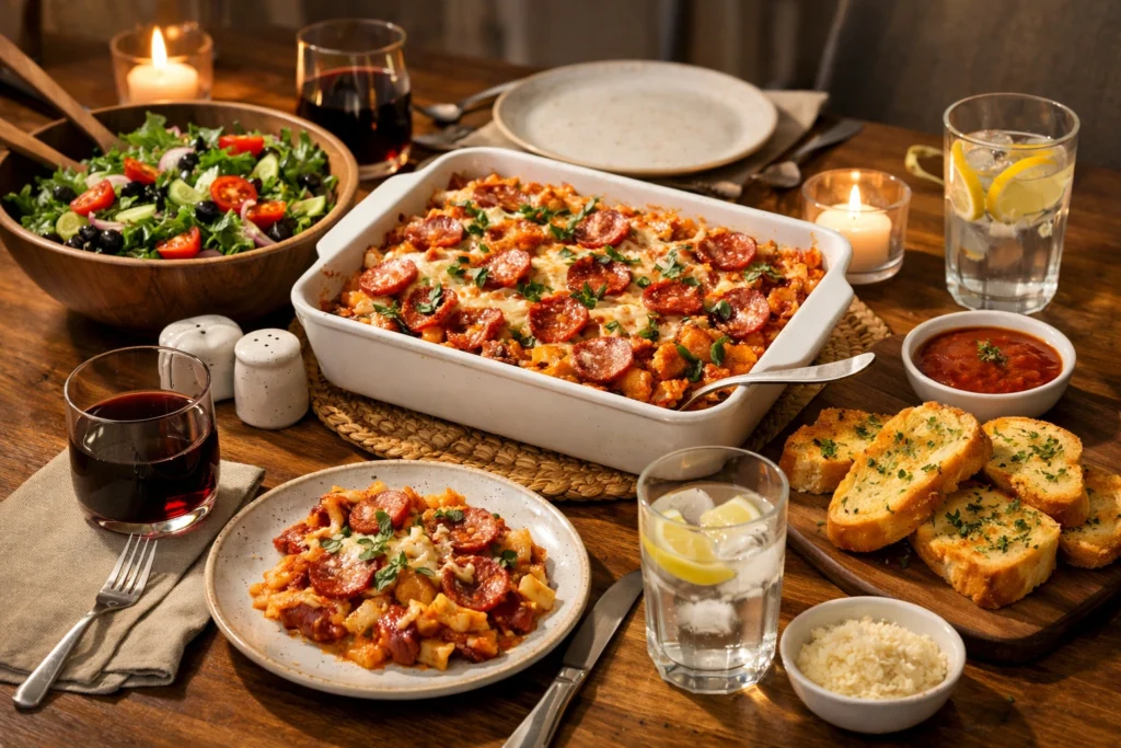 What to Serve With Easy Pizza Dinner Casserole