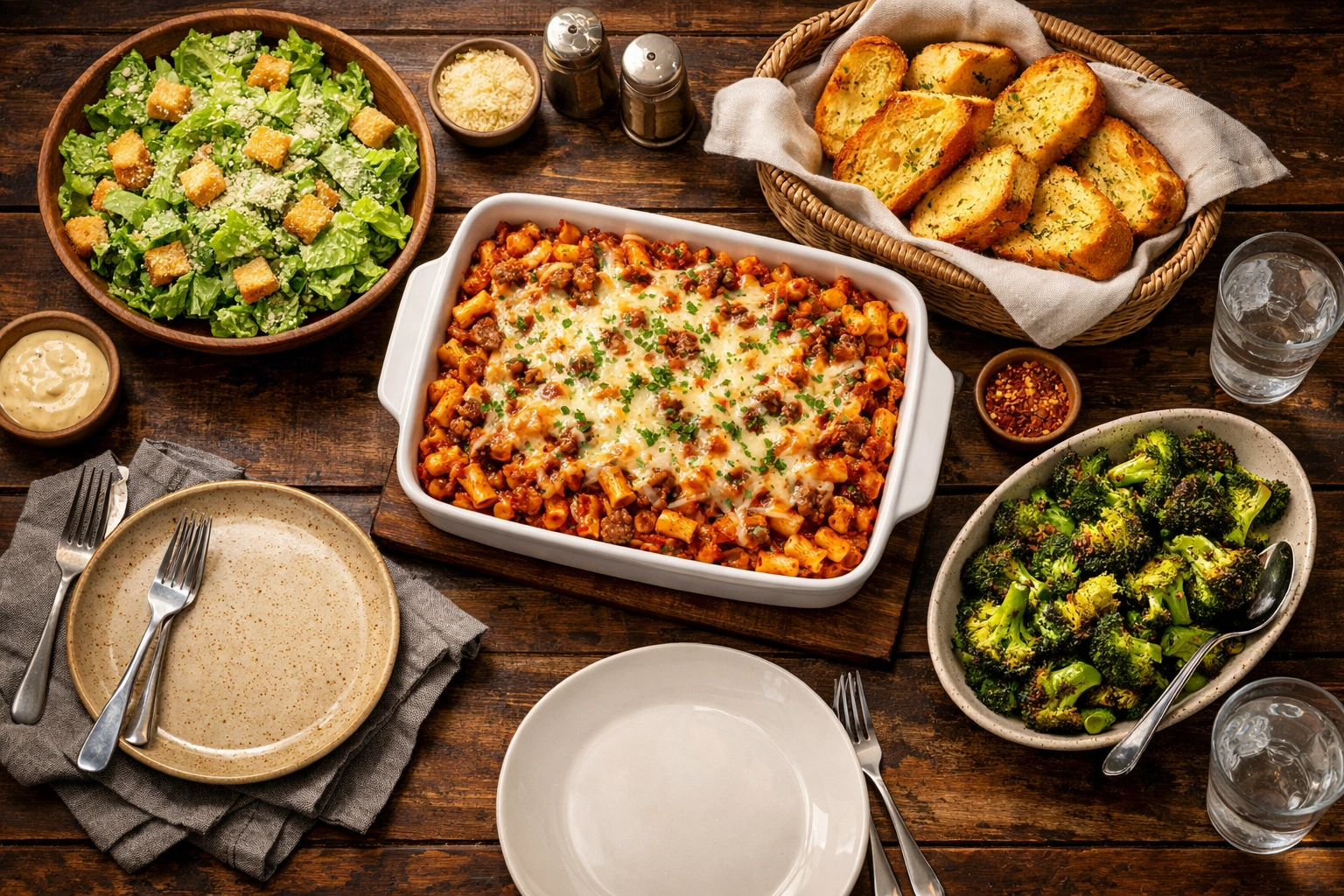 What to Serve With Hamburger Pasta Family Dinner Casserole