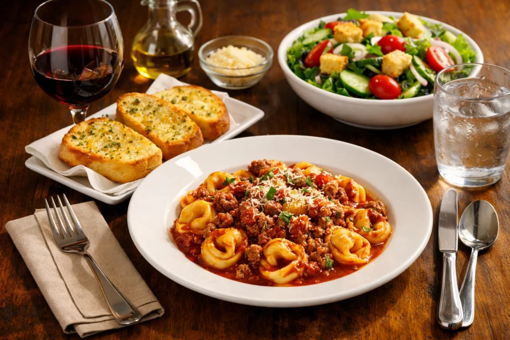 What to Serve with Meat Sauce Tortellini Pasta for a Complete Meal