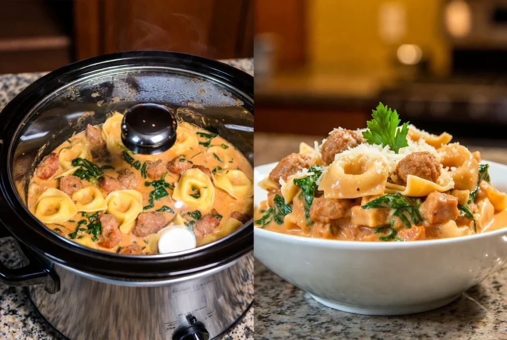 Why This Slow Cooker Sausage Tortellini Soup Works Every Time