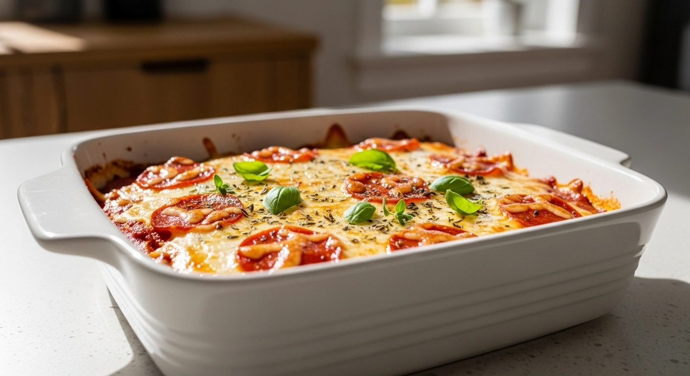 easy pizza dinner casserole