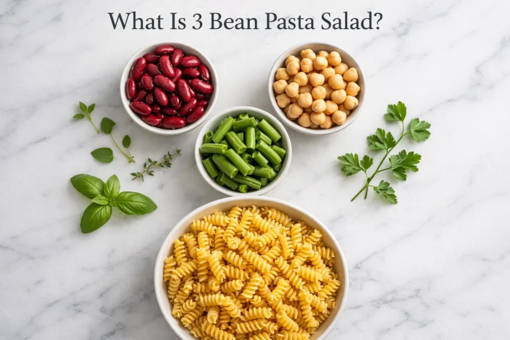 What Is 3 Bean Pasta Salad?