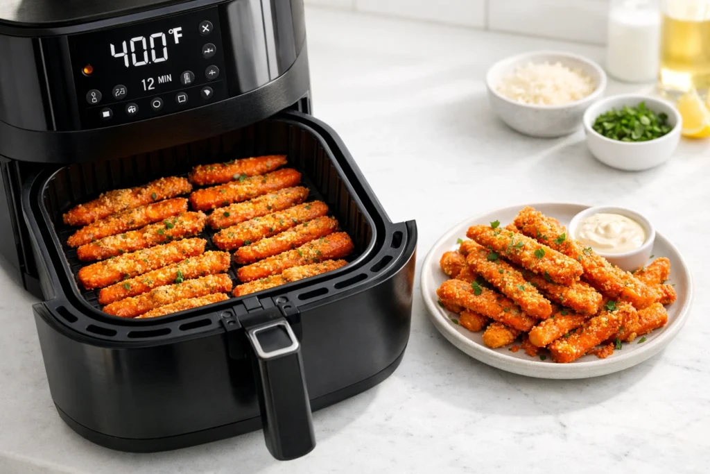 How to Make Crispy Parmesan Carrots in an Air Fryer