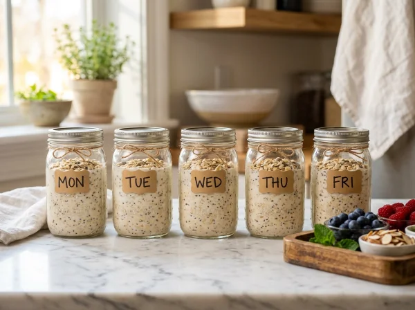 How to Meal Prep Greek Yogurt Overnight Oats for the Whole Week