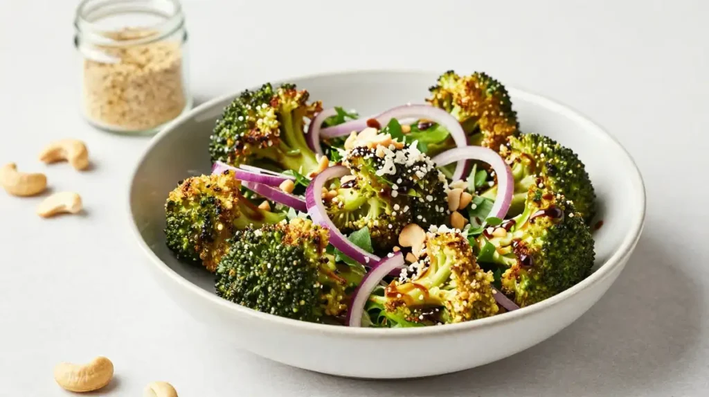 10. Vegan Roasted Broccoli Salad That Is Dairy Free and Genuinely Delicious