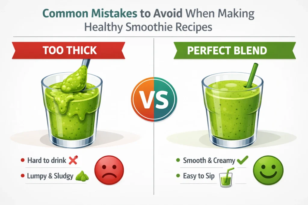 Common Mistakes to Avoid When Making Healthy Smoothie Recipes