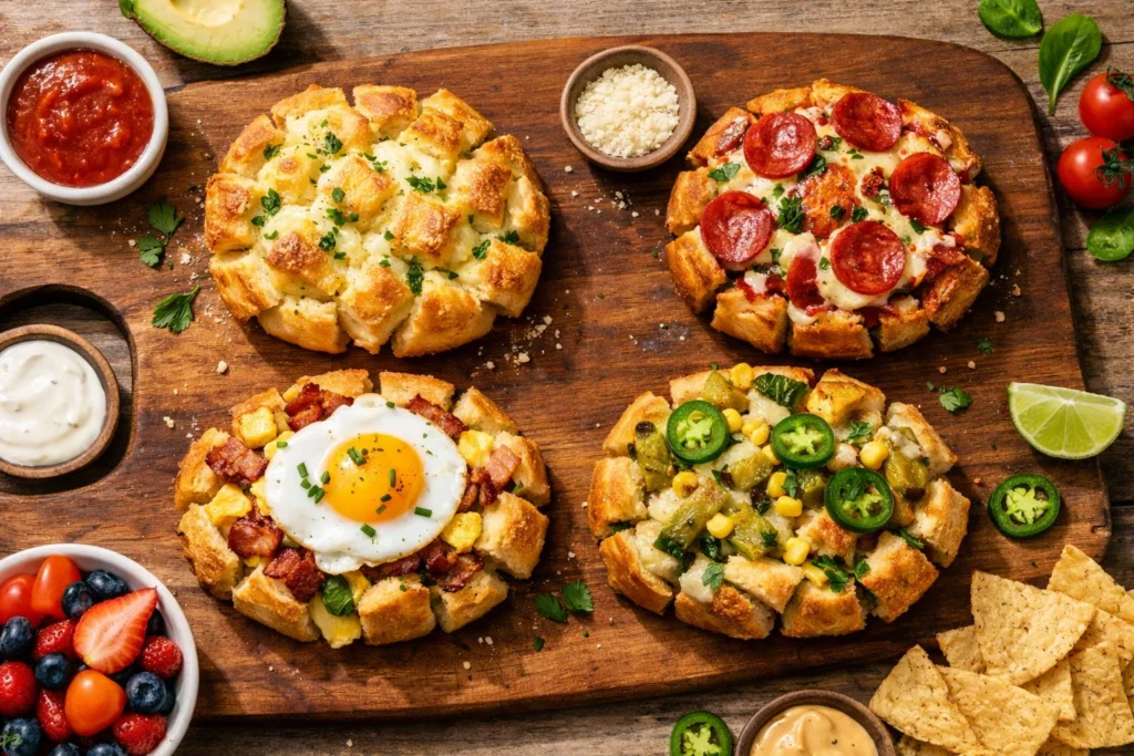 Fun Variations of Cheesy Tortilla Pull Apart Bread to Try