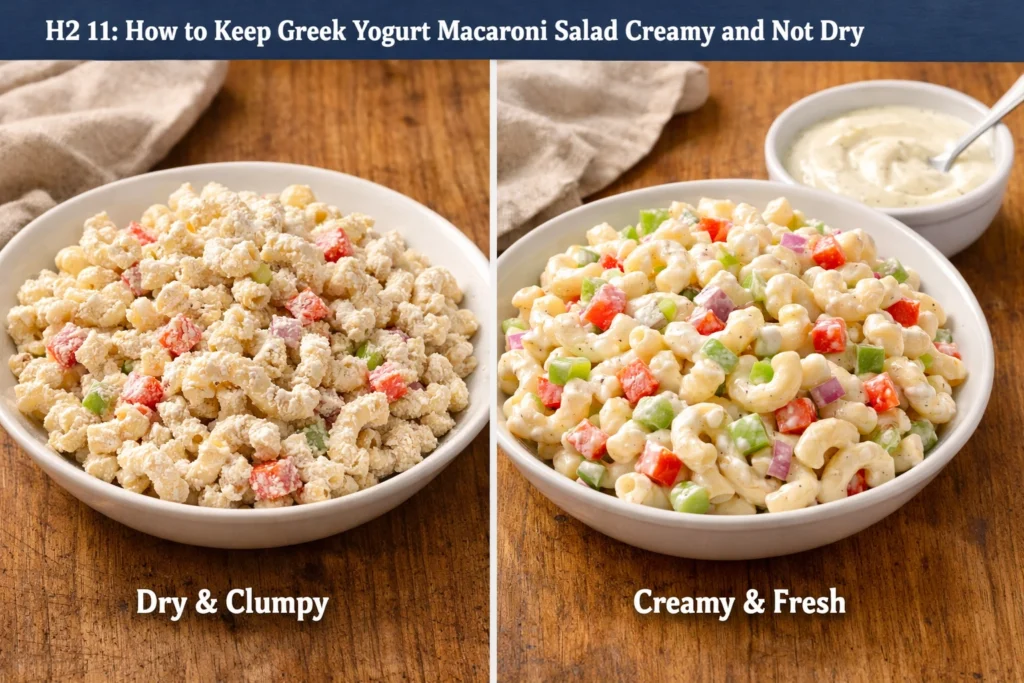 How to Keep Greek Yogurt Macaroni Salad Creamy and Not Dry