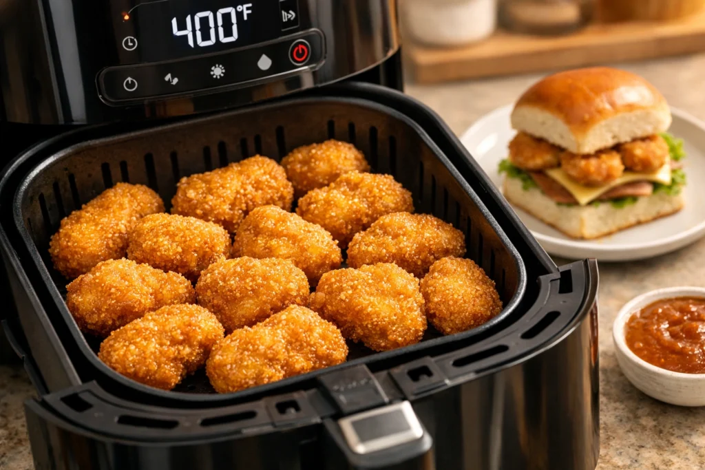 11. How to Make Chicken Nugget Sliders Hawaiian Rolls in the Air Fryer for Extra Crispiness