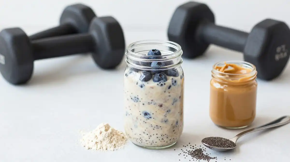 How to Make Protein Packed Blueberry Overnight Oats With Greek Yogurt
