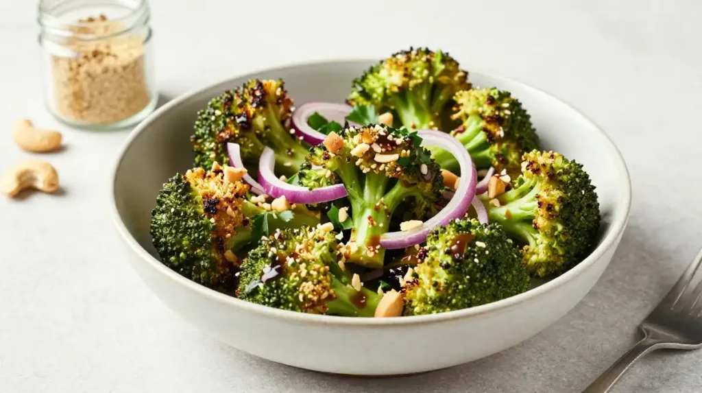 11. Roasted Broccoli Salad With Feta and Red Onion That Delivers Bold Mediterranean Flavor