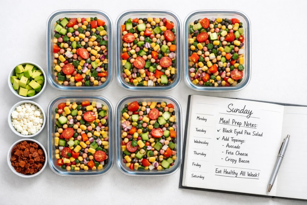 Black Eyed Pea Salad Meal Prep Guide That Saves You All Week Long