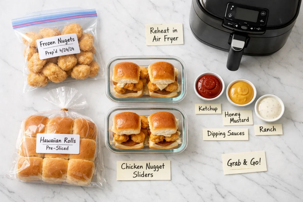 12. How to Store Reheat and Meal Prep Chicken Nugget Sliders Hawaiian Rolls Like a Pro