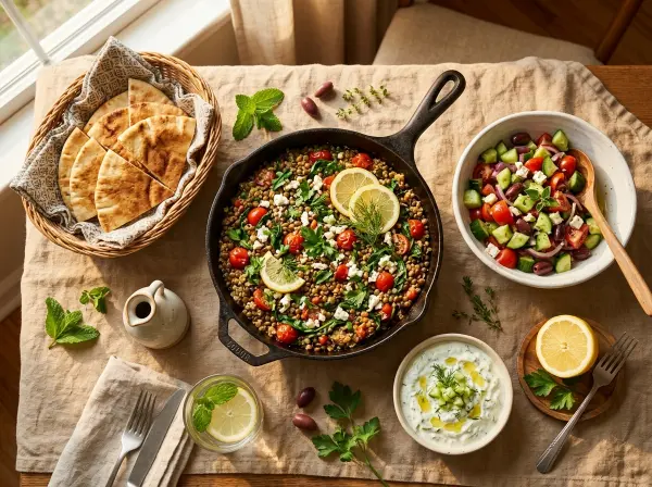What to Serve With Mediterranean Lentils and Quinoa Skillet