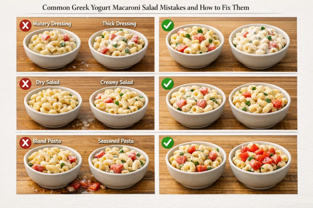 Common Greek Yogurt Macaroni Salad Mistakes and How to Fix Them
